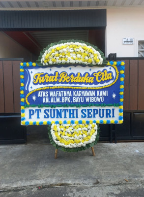 Papan Bunga Duka di Kisaran Barat