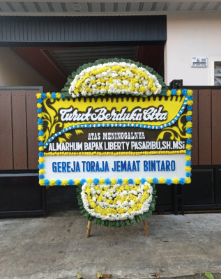 Papan Bunga Duka di Kisaran Barat